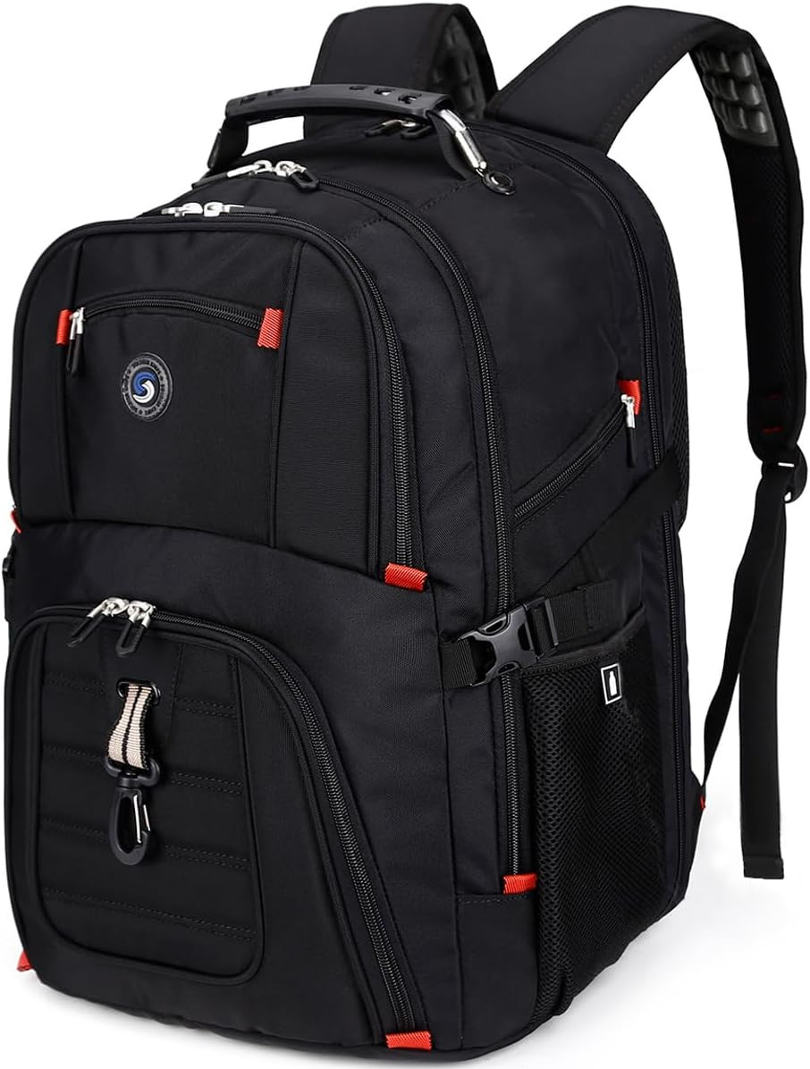 Extra Large 50L Travel Laptop Backpack with Combination Lock High School College