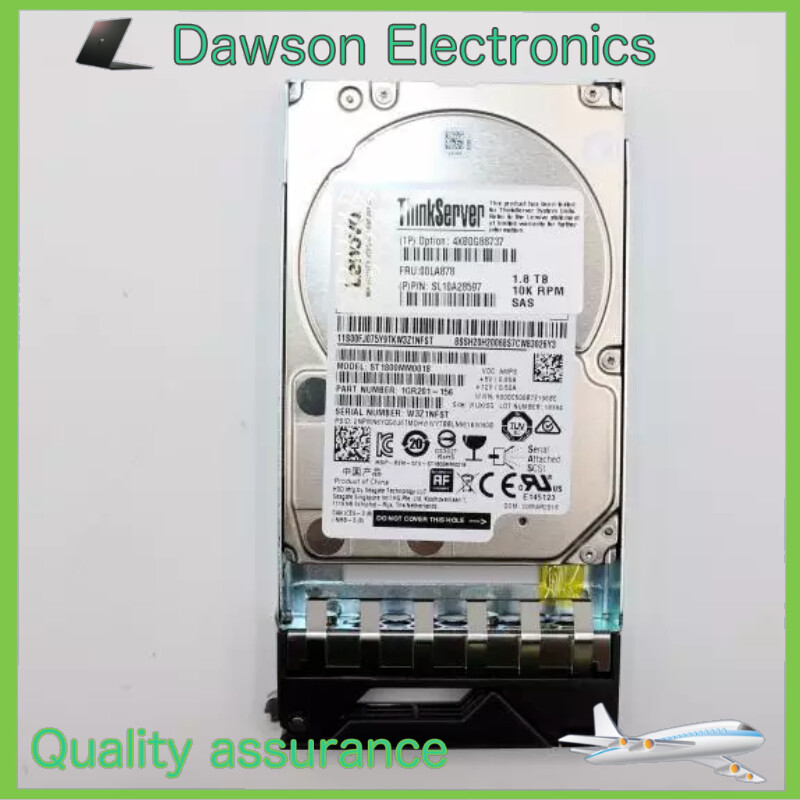 NEW Lenovo 00LA878 4XB0G88737 1.8TB 12G 10K 2.5'' SAS RD650 RD450 HDD Hard Drive