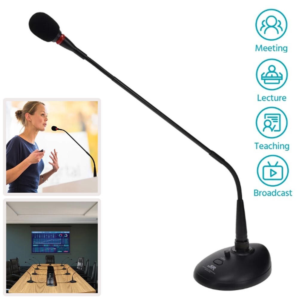Professional Supercardioid Condenser Microphone Conference Meetings Broadcasts