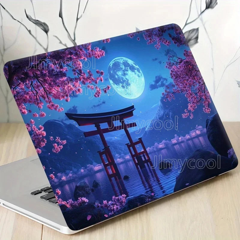3 Pieces Universal Laptop Protective Film PVC Material cherry Blossom Moonlight