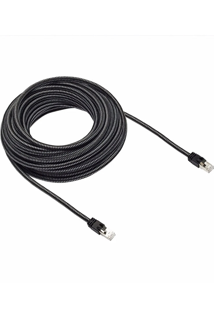 50 Feet Amazon Basics Braided Cat 7 Gigabit Ethernet Patch Internet Cable Black