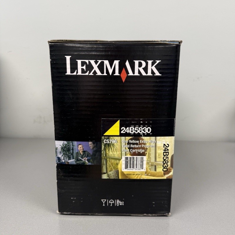 Genuine Lexmark 24B5830 Yellow Extra HY Cartridge - Factory Sealed