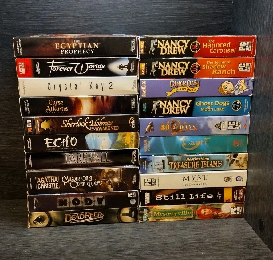 PC Game Nancy Drew Agatha Christie Mystery Suspense Adventure CD ROM Lot Of 20