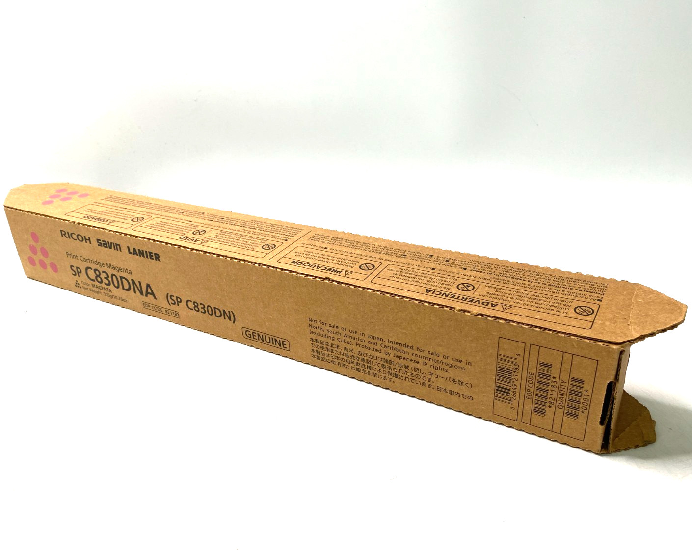 Open Box - Genuine Ricoh Savin Lanier Magenta Toner Cartridge 821183 SP C830DNA