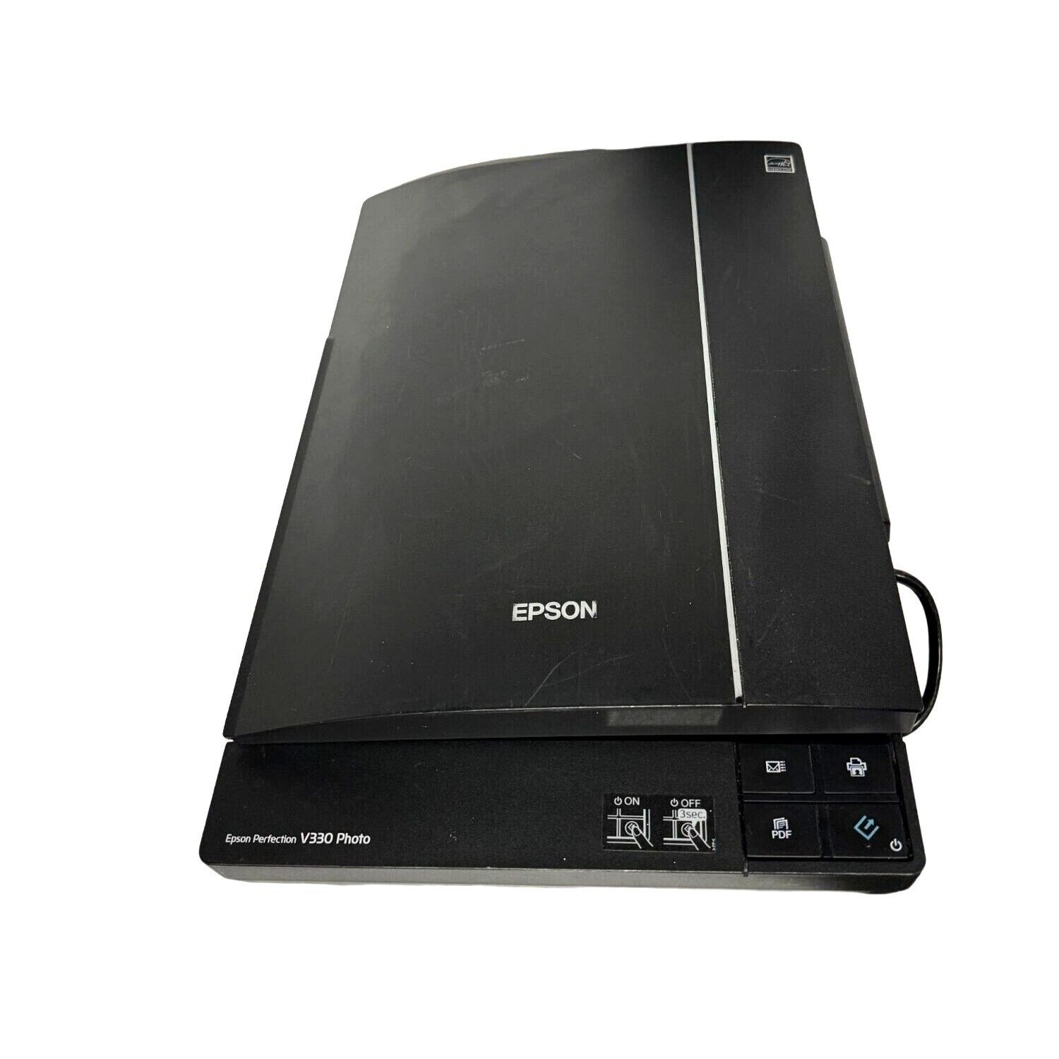 Epson Perfection V330 Photo Scanner Functional One Broken Hinge: No Accessories