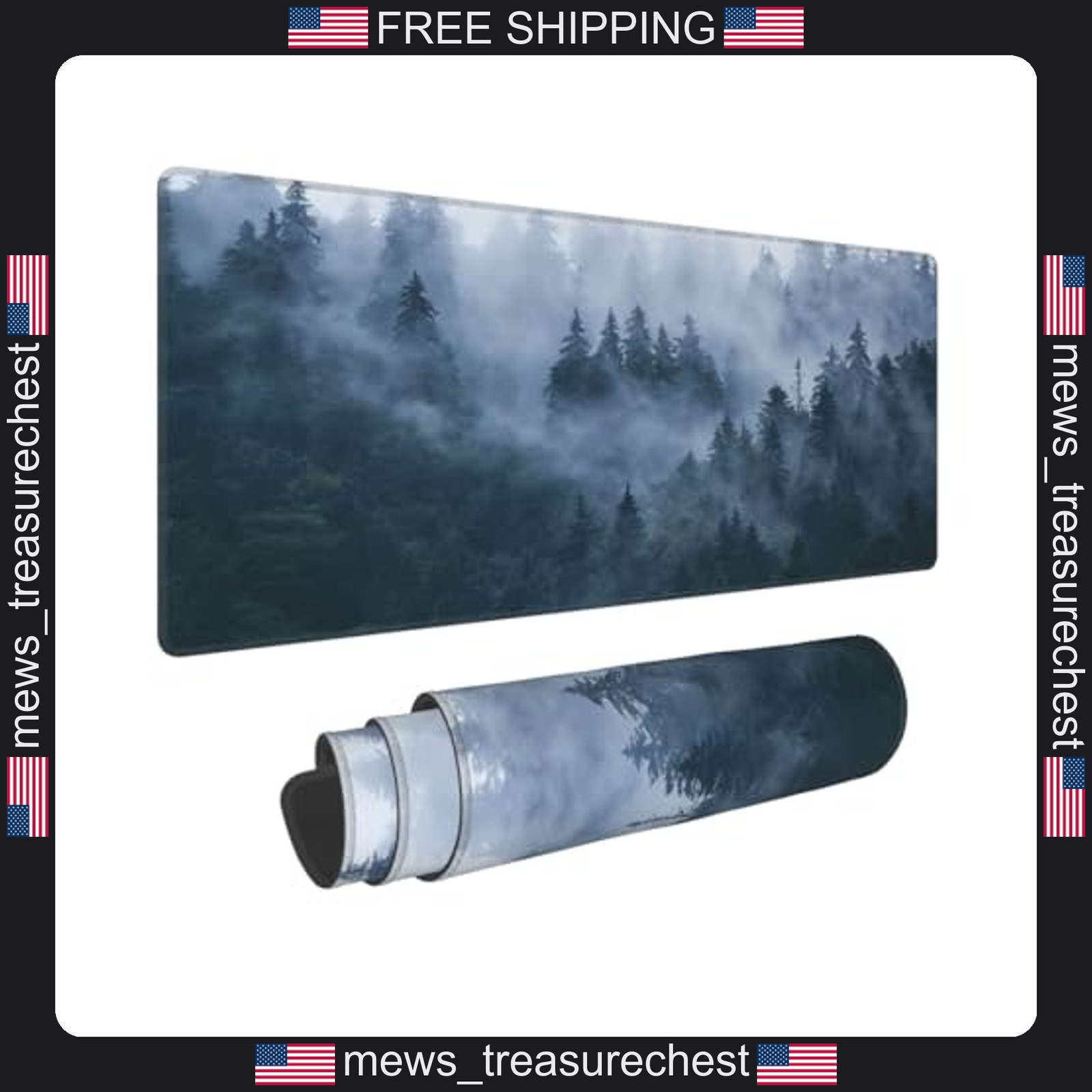 Large Gaming Mouse and Keyboard Pad 11.8x31.5 in Waterproof Desk Mat