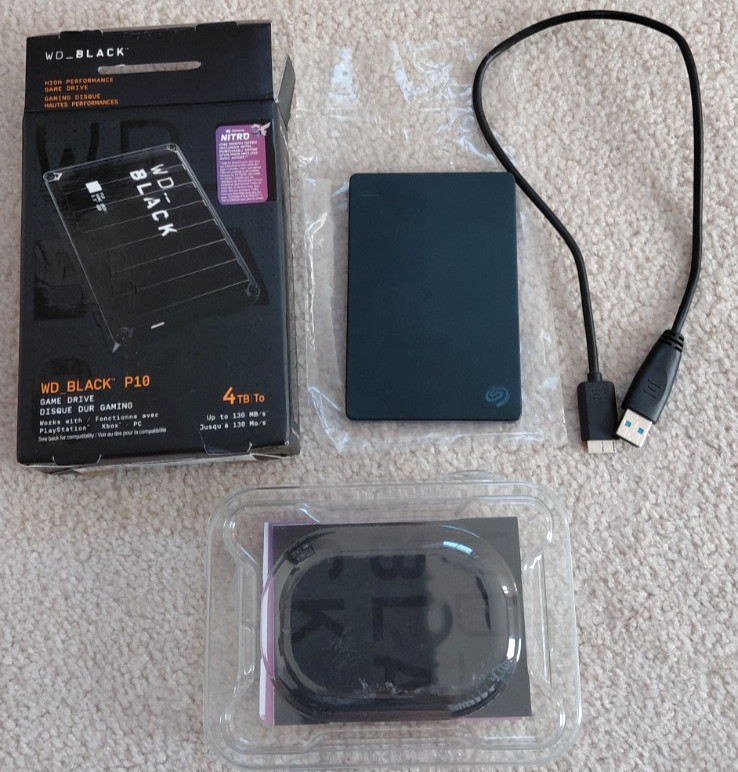 Seagate 2TB External Game Drive PlayStation 4 PS4 SRD00F1 ps5 wd p10 pc xbox blk