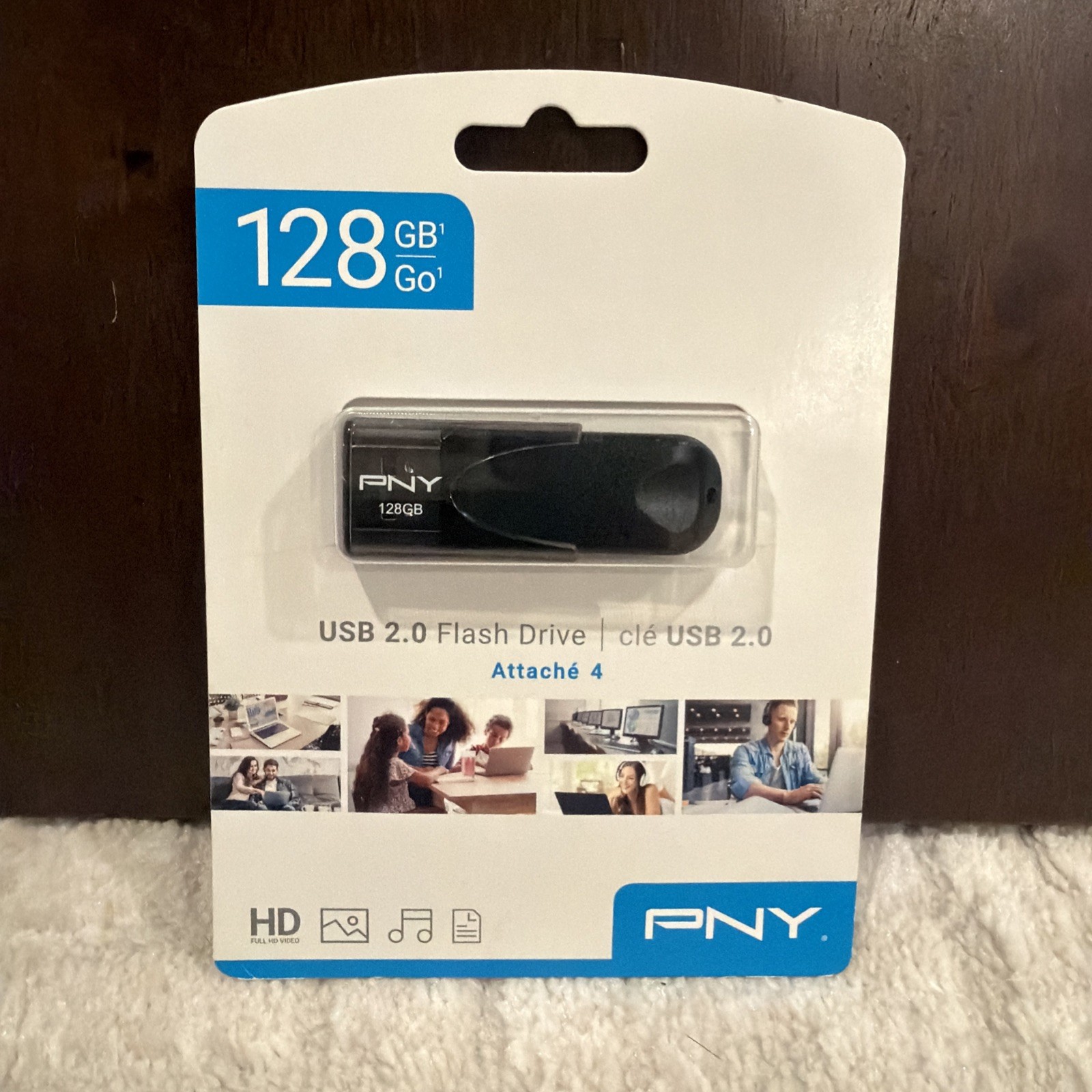 PNY Attache 4 128GB USB 2.0 Flash Drive - New In Box