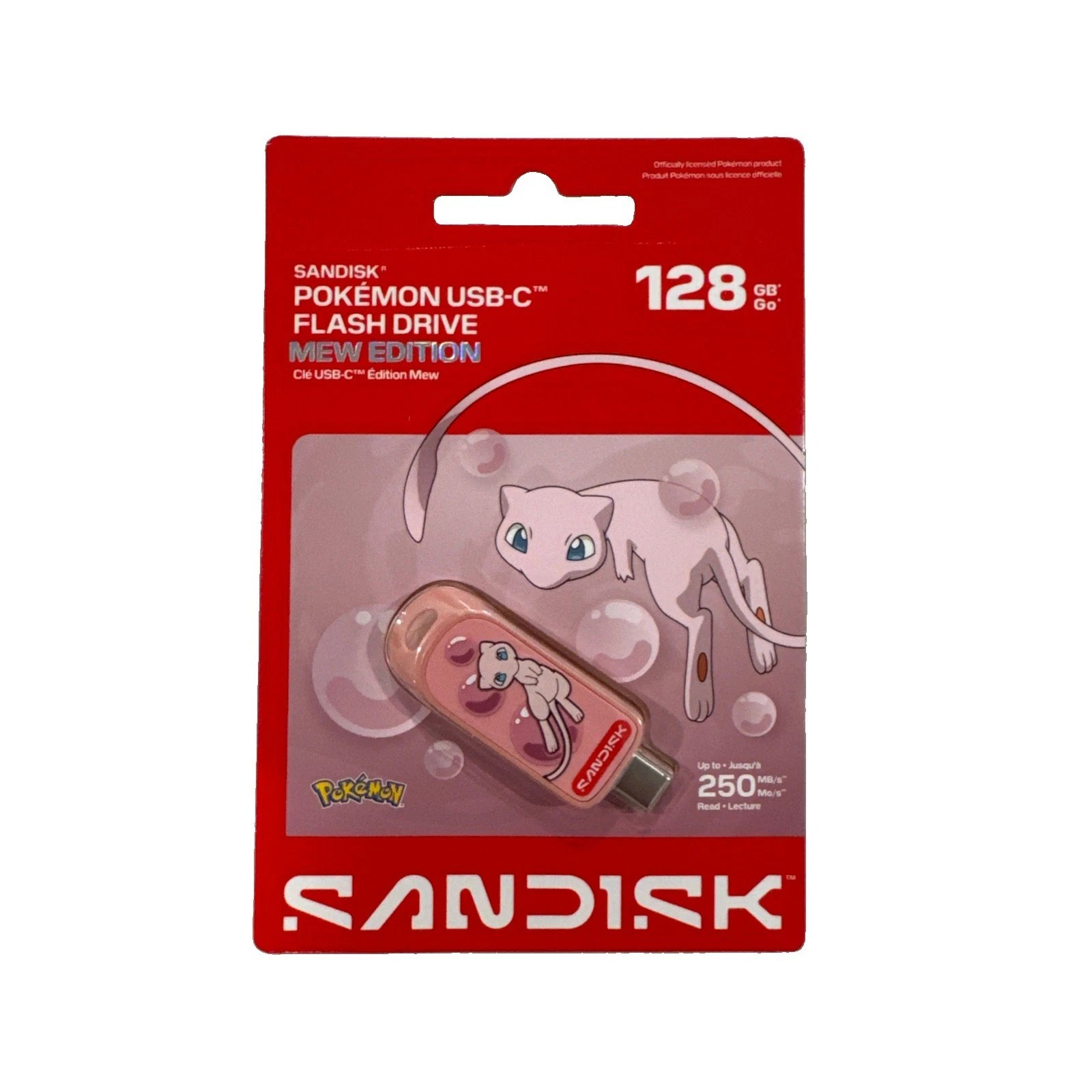 Sandisk Pokemon Mew USB-C Flash Drive - 128gb - Limited Edition