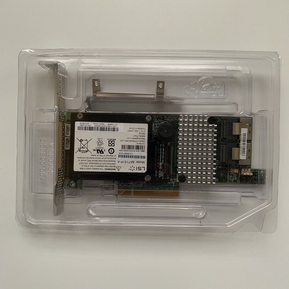 LSI 9266-8i 8-port 6Gb/s SATA+SAS PCI-E 2.0 RAID Card with BBU09 Battery
