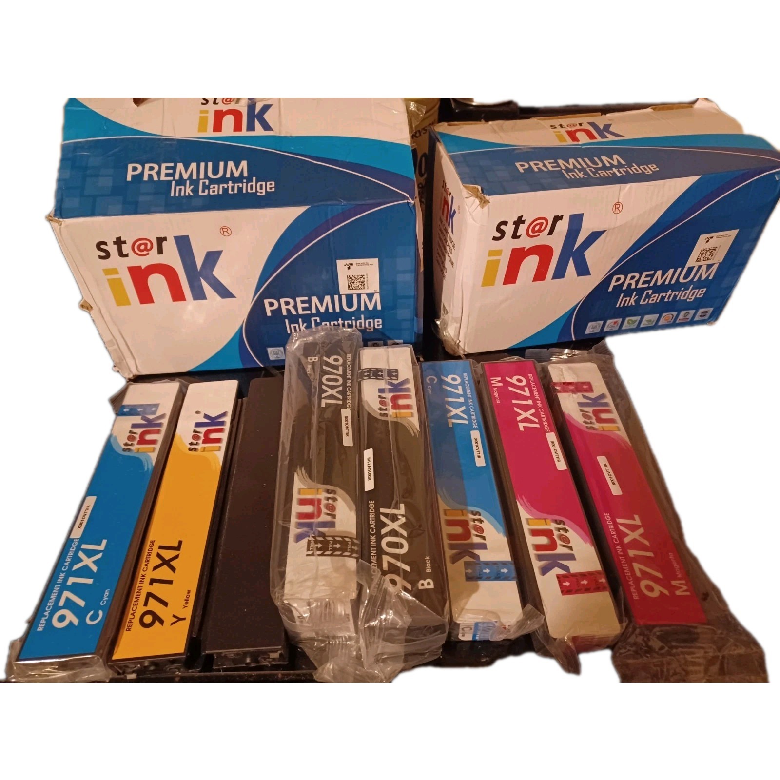 New Open Box Premium Ink Cartridges St@r inK  8 Cartridges 6 Sealed 2 Not Sealed