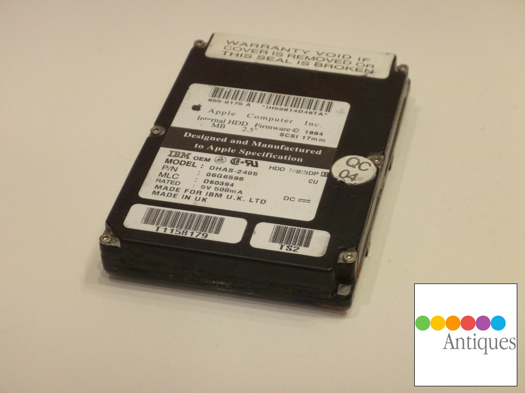 Apple IBM 320MB 2.5" OEM Internal SCSI Hard Drive for Mac PowerBook Vintage