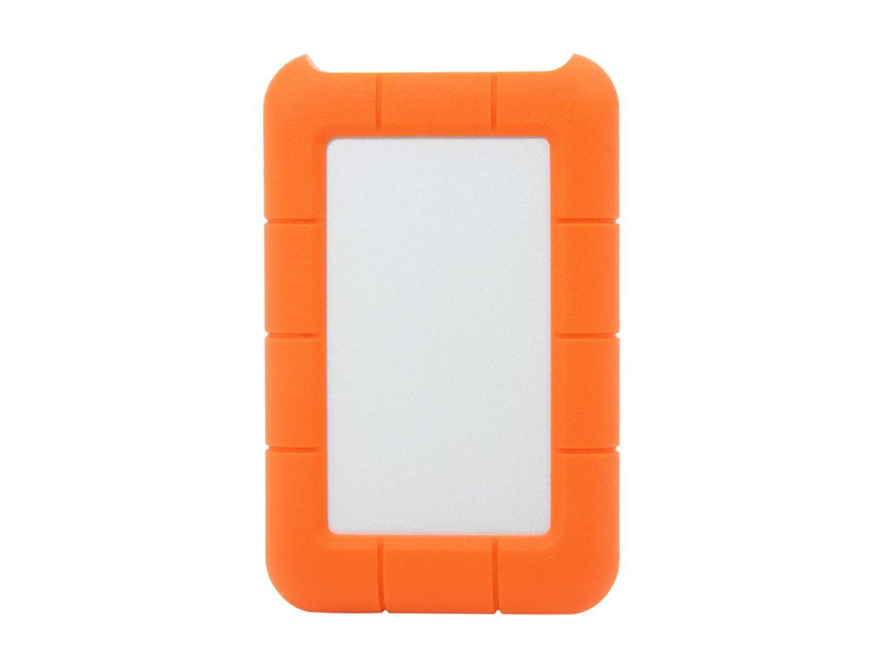 1TB Rugged Mini External Hard Drive USB 3.0 Model LAC301558 Orange LaCie