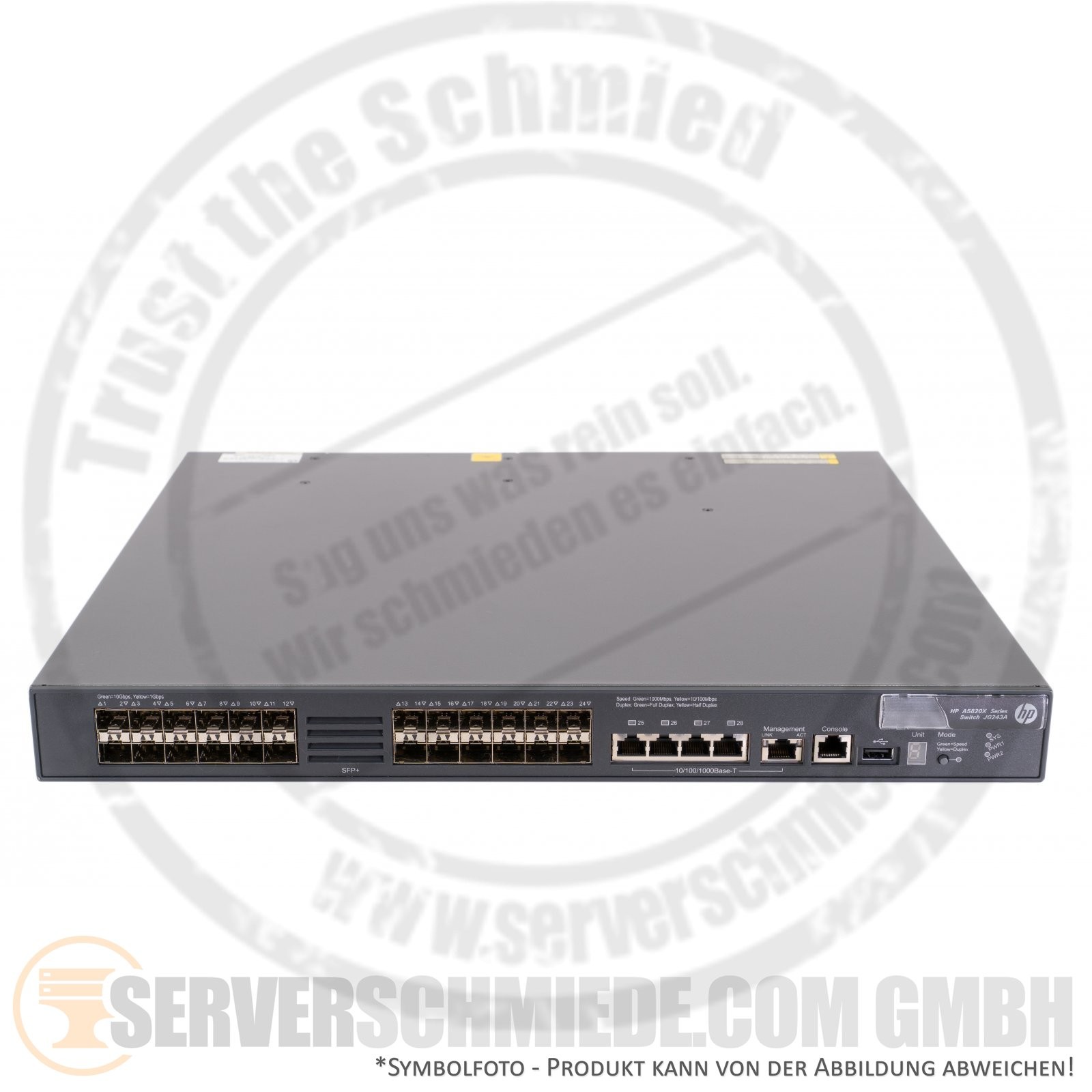 HP Aruba 5820-24XG-SFP+ 24x 10GbE SFP+ 4x 1GbE copper L3 network switch