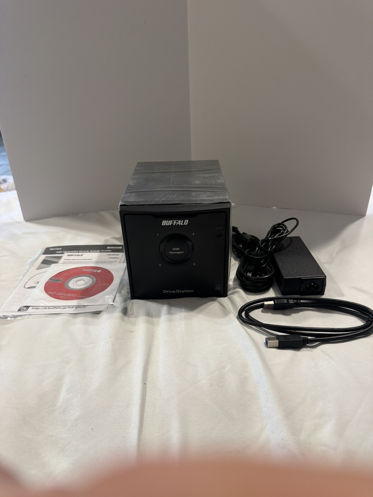 BUFFALO DriveStation Quad USB 3.0 4-Drive 12TB Desktop (HD-QH12TU3R5) Open box 