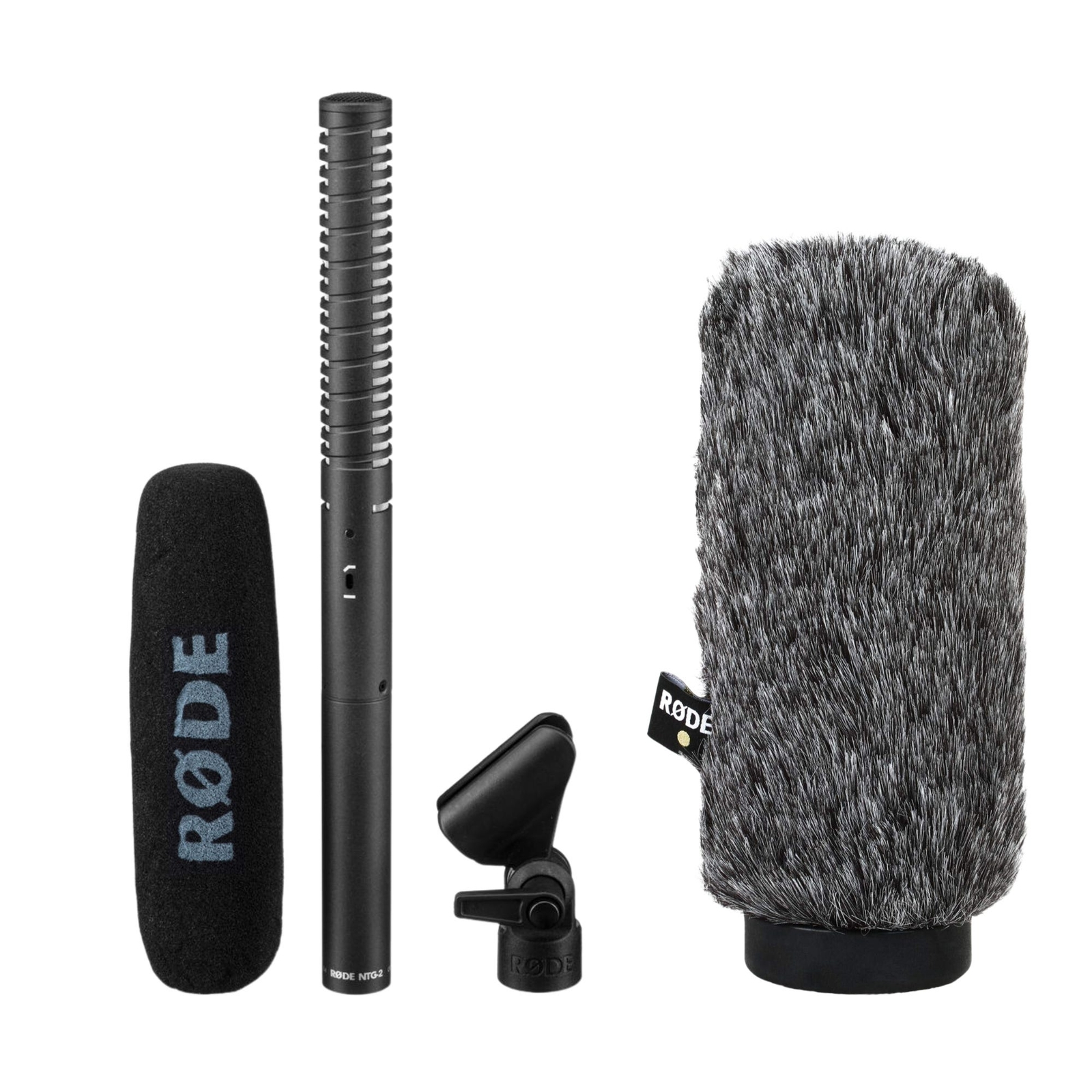 Rode NTG2 Multi-powered Shotgun Microphone with Rode WS6 Deluxe Shotgun Micropho