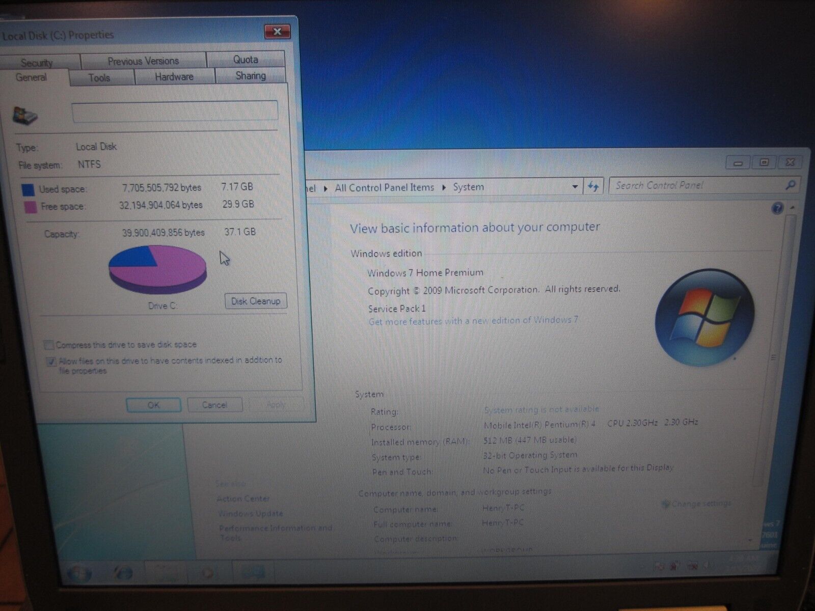 HP Compaq Presario 2500 Laptop 2.3GHz 512MBRAM 40GBHD GoodScreen NoPWRCord WORKS