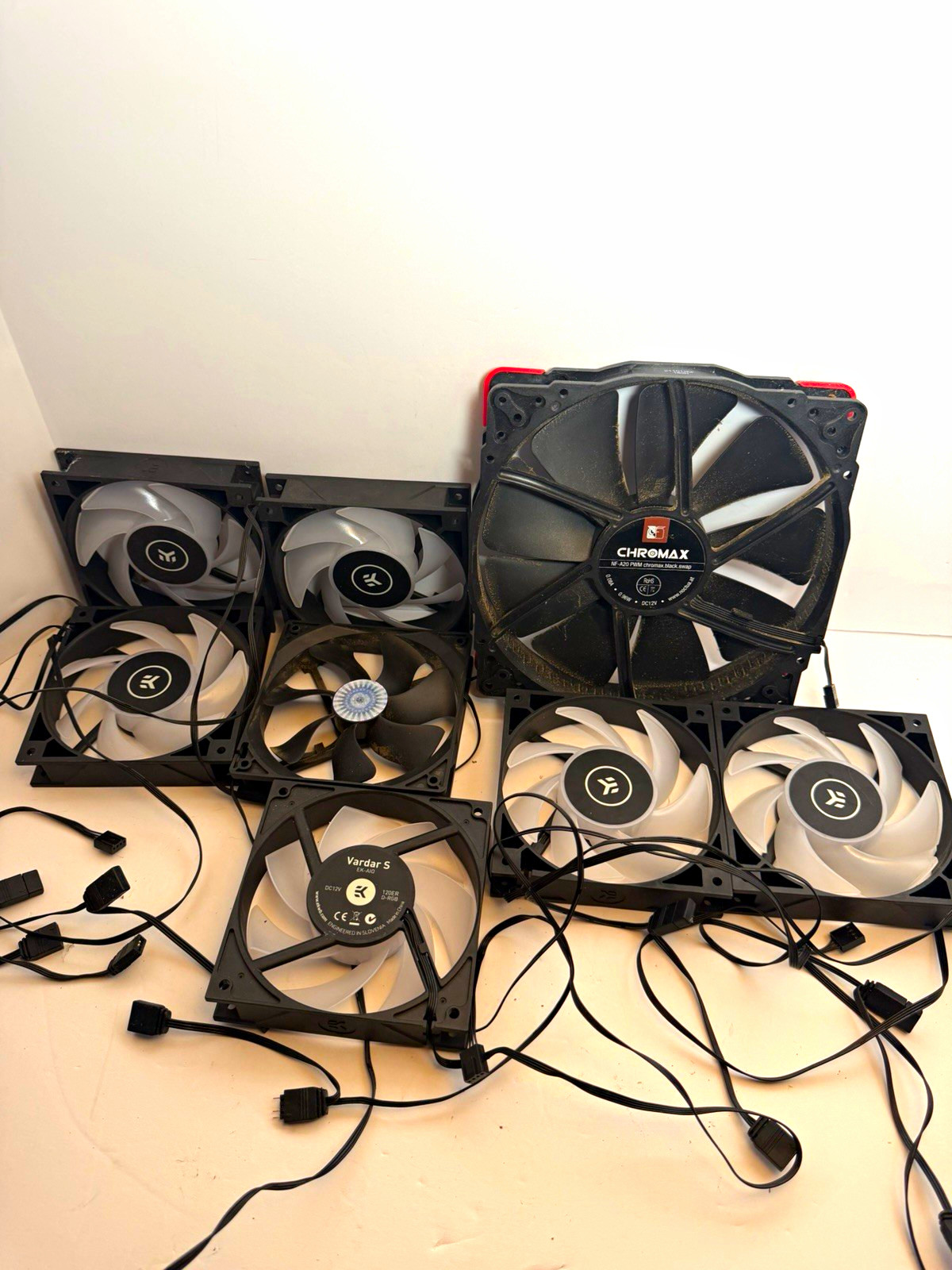 Noctua Chromax Case Fans Lot 200mm & 120mm PWM 4-Pin Black/White MPNs