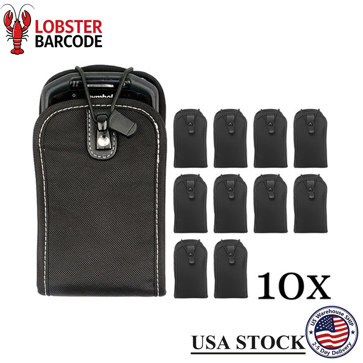 10pcs Nylon Scanner Case w/ Belt Clip for Zebra TC75 TC70 TC72 TC77 TC51 TC56