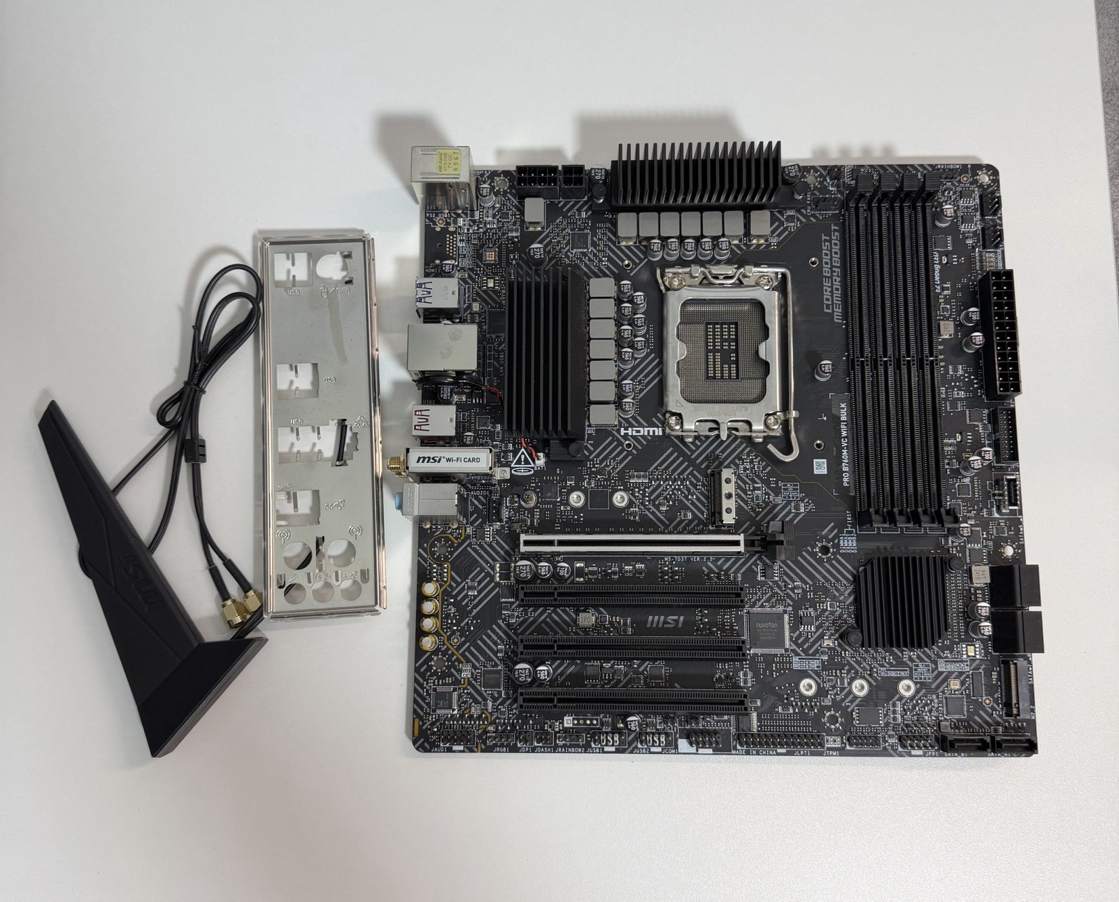 MSI Pro B760M-VC LGA1700 MicroATX WiFi Bulk Motherboard
