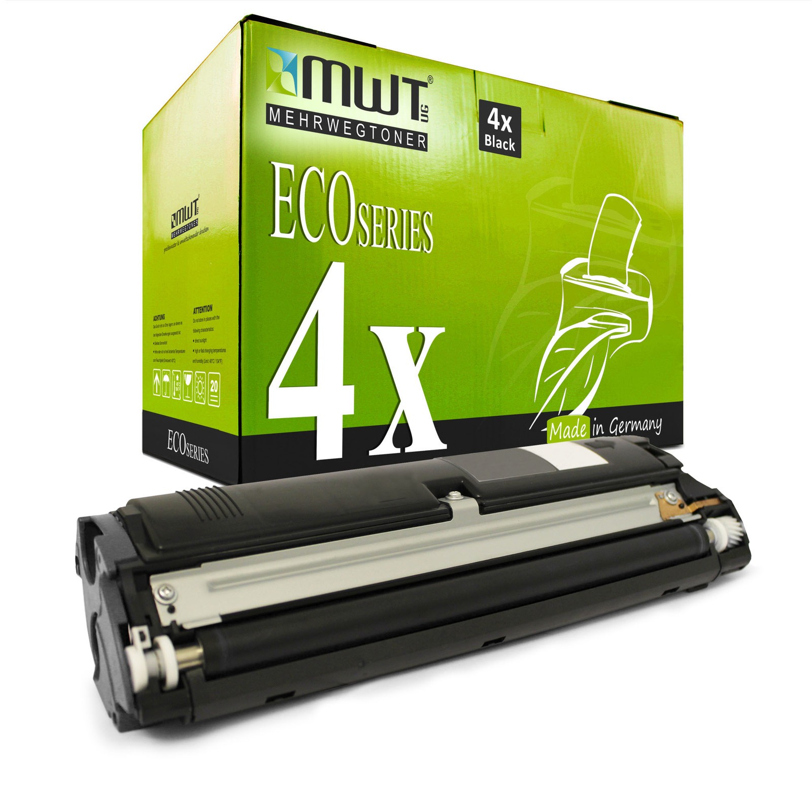 4X ECO Toner BLACK Replaces Konica Minolta QMS 2400