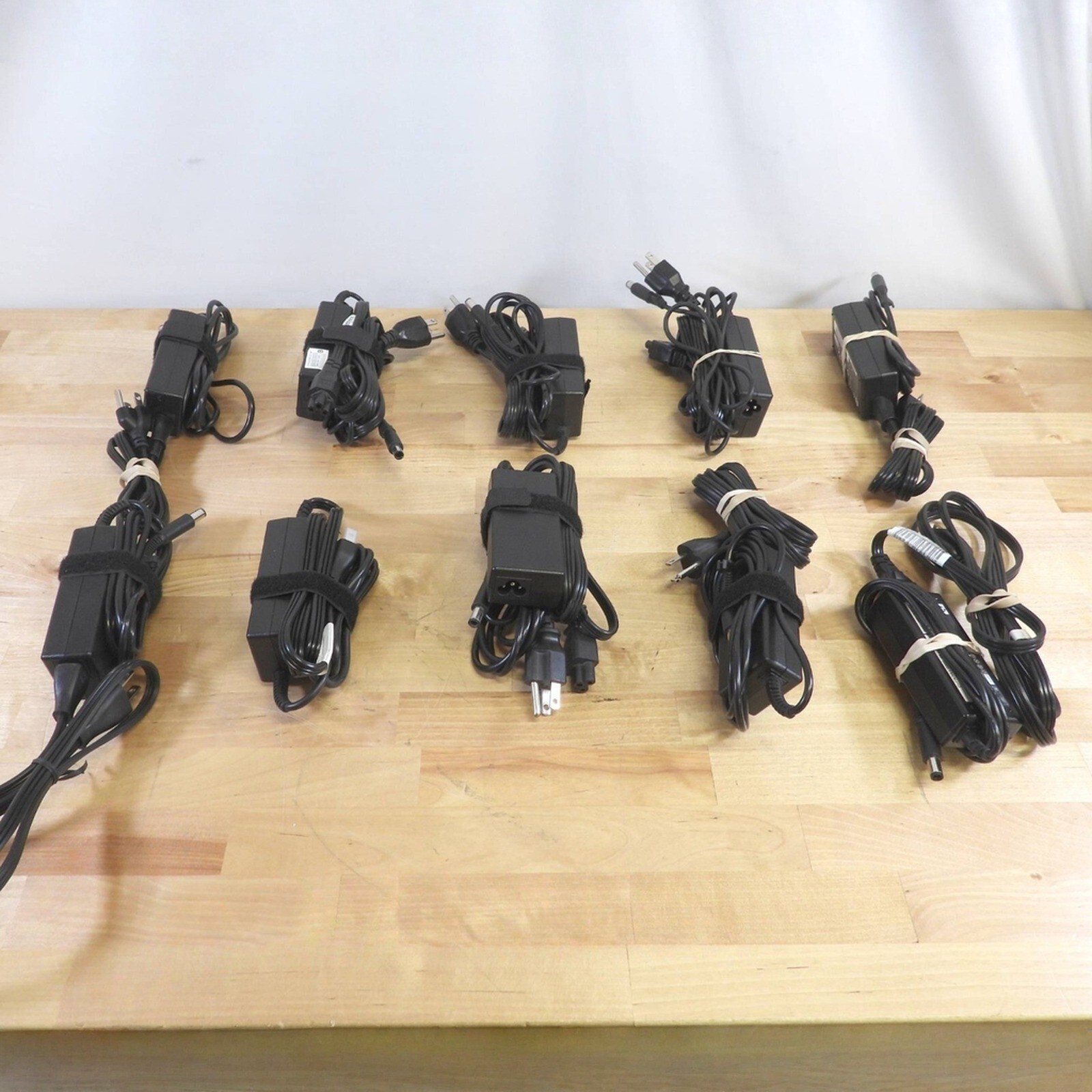 Lot of 10 HP 65W AC Adapter 18.5V 3.5A 7.4mm Barrel Tip 603284-001 Grade B