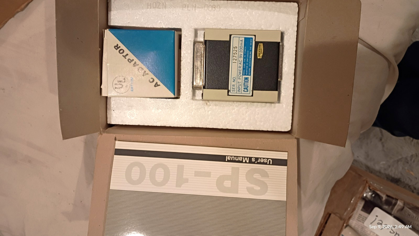 Vintage HOZN SP-100 RS-232C Serial to Parallel Centronics Converter Boxed 1988