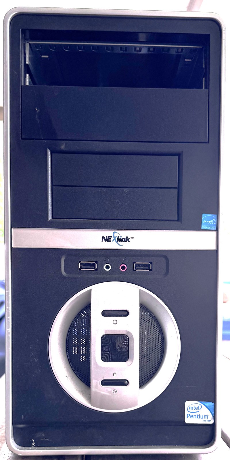 RETRO Black Seneca Nexlink Mini Tower Computer Case With 350 Watt Seasonic Suply