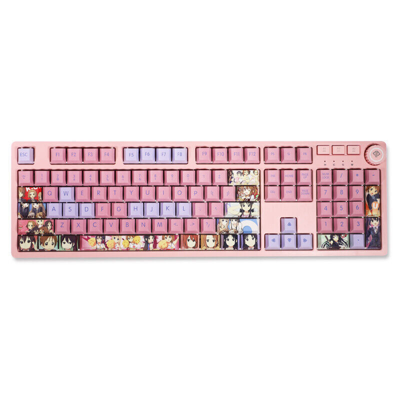 Stock Anime K-ON！108 Keys PBT Keycap Set f/Mechanical Keyboard Gift New