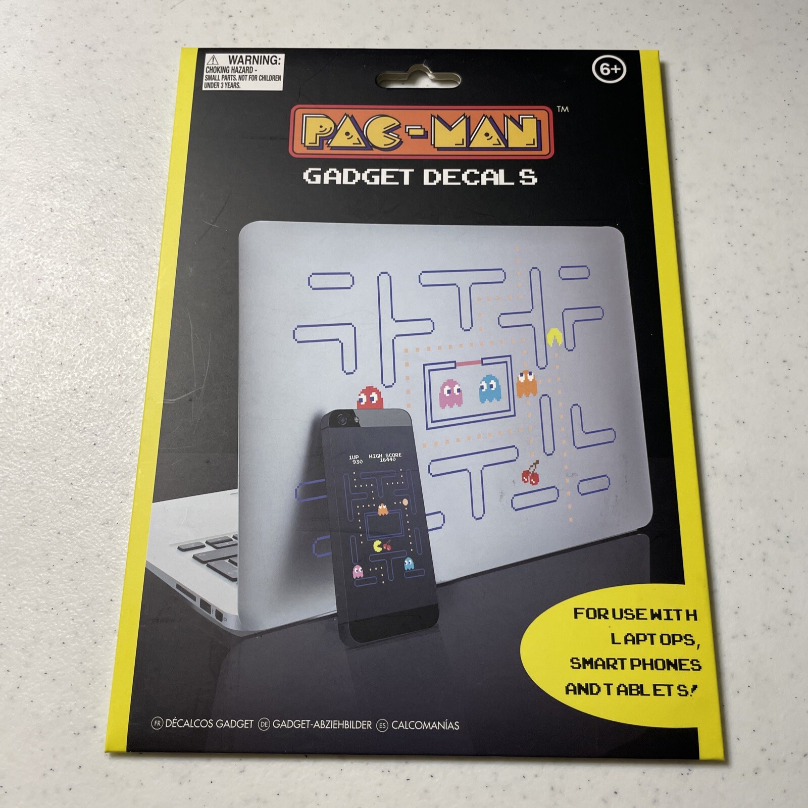 Pac-Man Gadget Decals Video Game Stickers for Laptops , Smart Phones , Tablets
