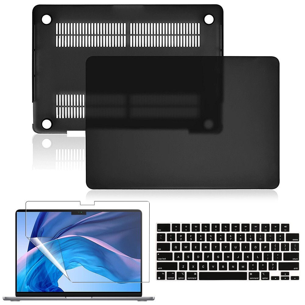 Rubberized Hard Case Plastic Shell for Apple Macbook Air 13.6'' A3113 M3 M2 2024