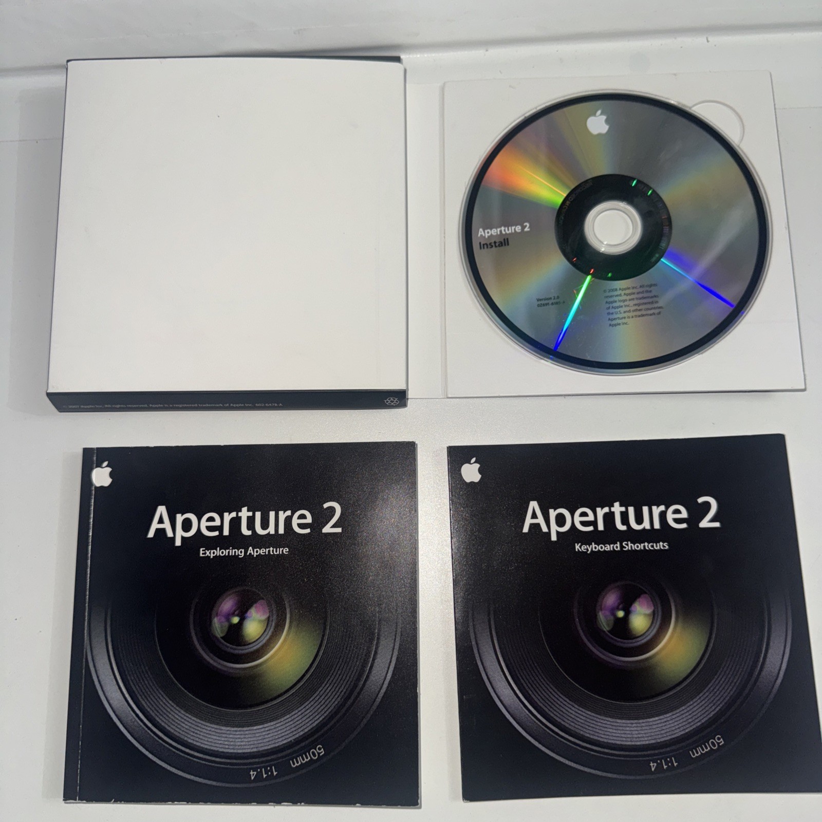 Apple Aperture 2 Mac Vtg Boxed Software Shortcuts Booklet