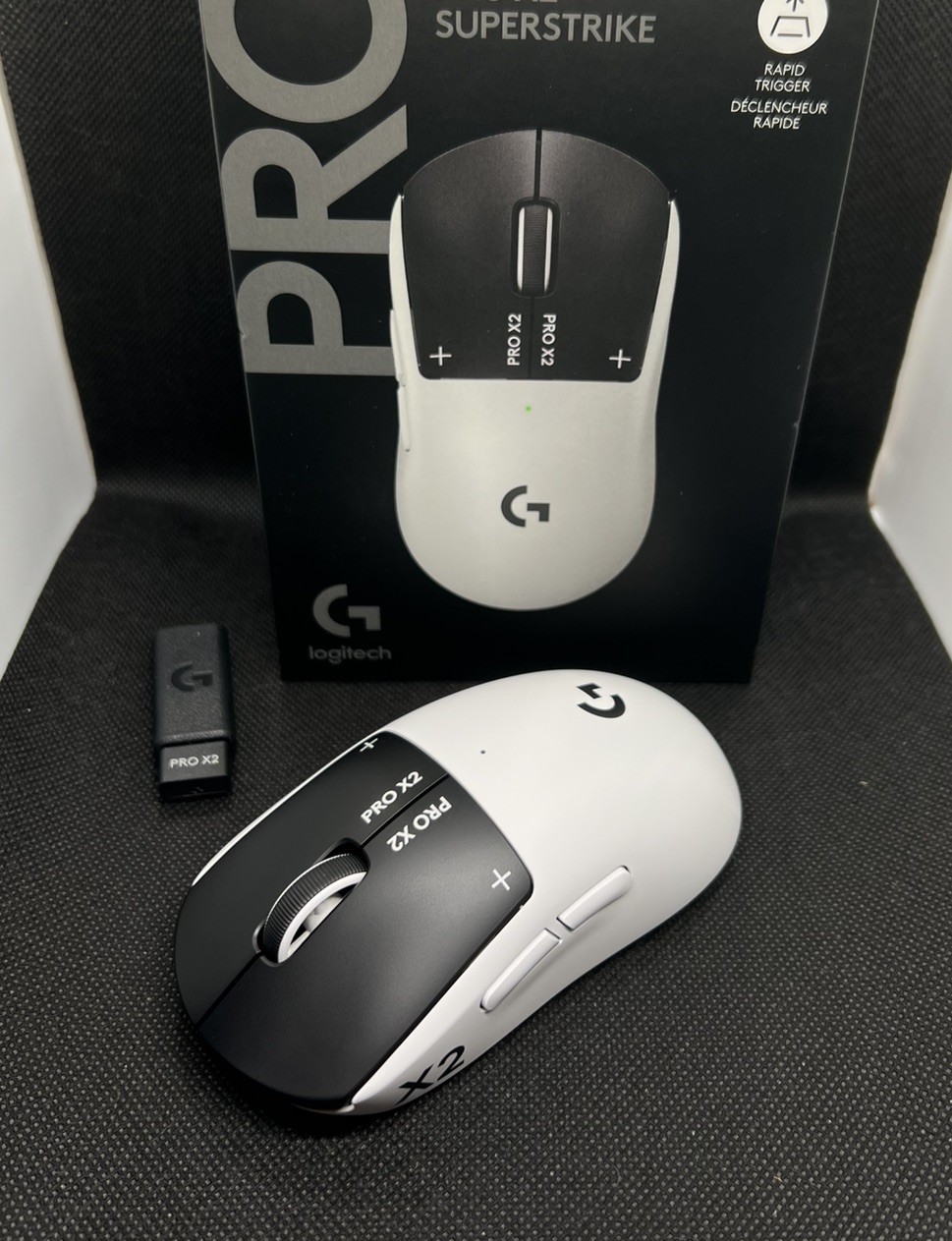 Logitech G PRO X2 SUPERSTRIKE Wireless Gaming Mouse Rapid Trigger Haptics