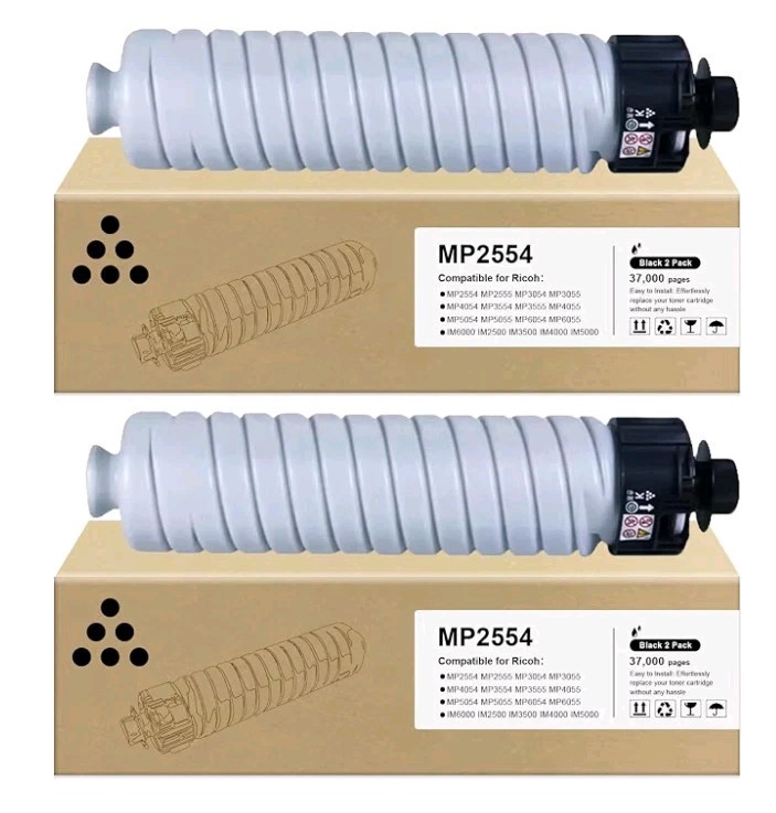 Verabeenix MP2554 MP3554 Toner Cartridge Compatible for Ricoh MP2554 MP3554