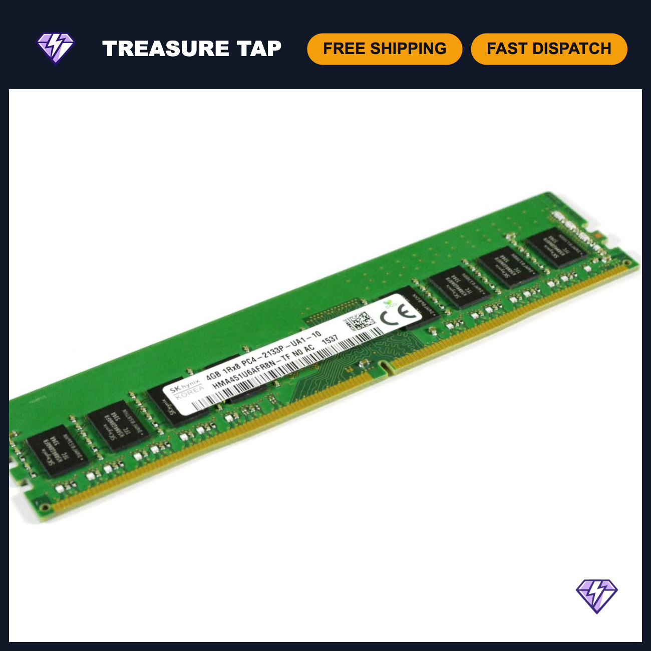 4GB DDR4 Desktop RAM Memory 1Rx8 PC4-2133P, High-Speed Performance Upgrade