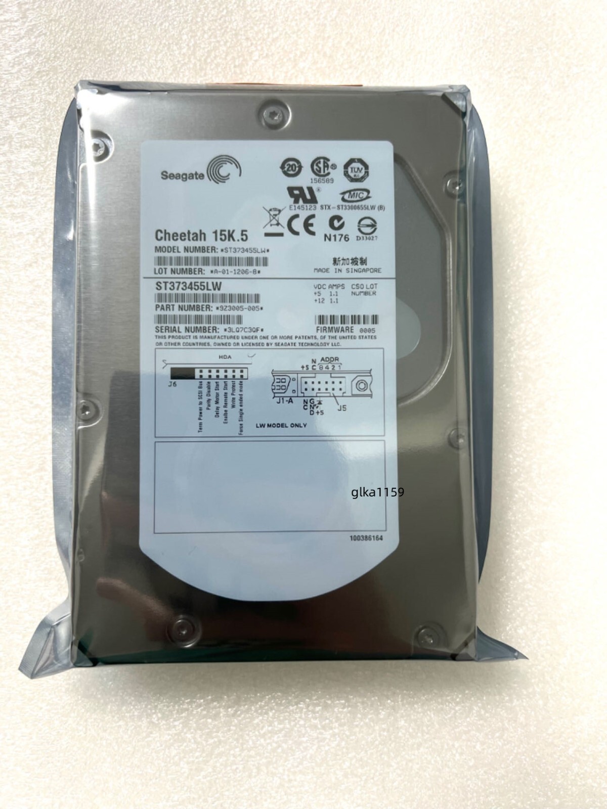 Seagate Cheetah 15K.5 73.4 GB,ST373455LW  Internal,15000 RPM,3.5" Hard Drive