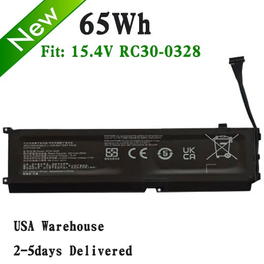 RC30-0328 65Wh Battery For Razer Blade 15 Base 2020 2021 RZ09-0328 4ICP5/46/108
