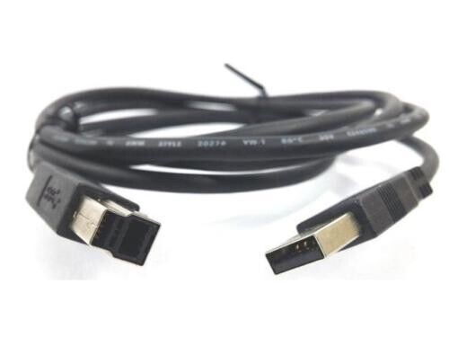 Lot of 2 Premium Amphenol 6' USB 3.0 Super Speed Printer Device Cables 30V NIP