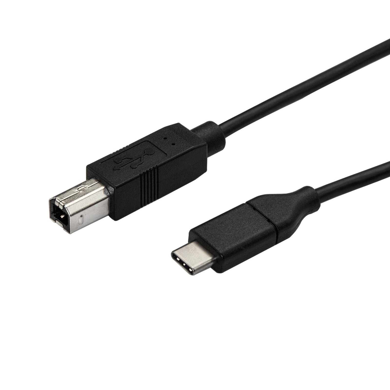 StarTech 10ft/3m USB-B to USB-C Cable, USB 2.0, Data 3 m (Pack of 1), black