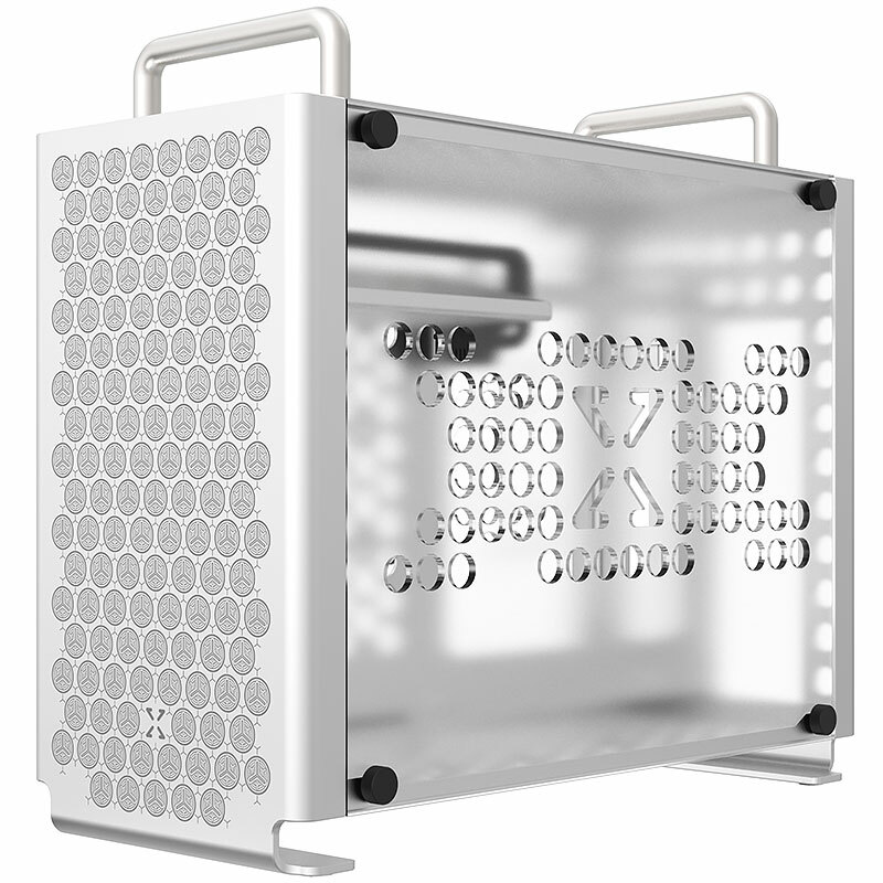 ZZAW B2 Mini ITX Computer Case PC Aluminum Acrylic Side Panels SFX Cooling Case 