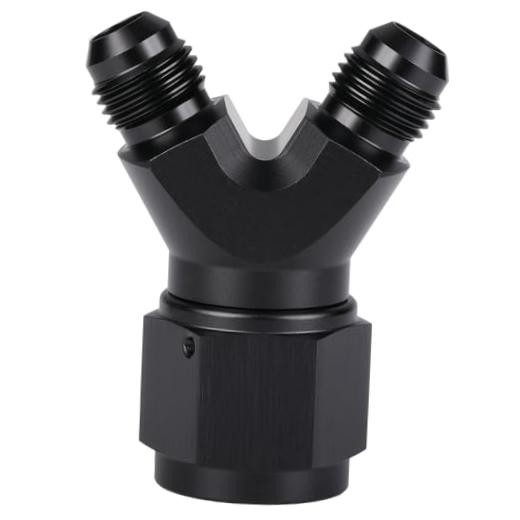10AN Female to Dual 6AN Male Y Block Fitting 10AN Female to 2 x 6AN Male