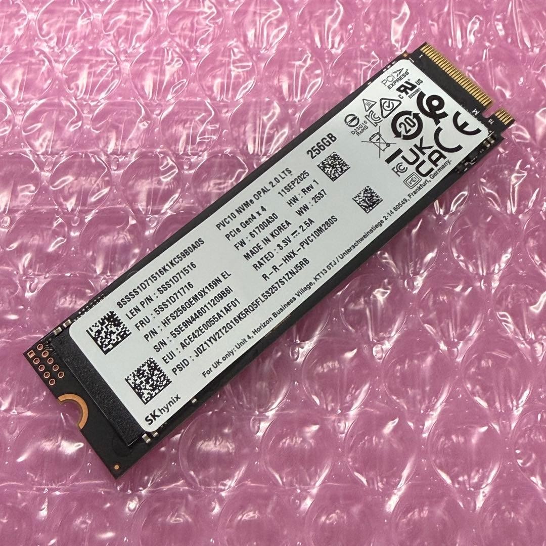 SK hynix 256GB Gen4x4 NVMe M.2 2280 SSD PVC10 High Speed PCIe 4.0 x4 Mint