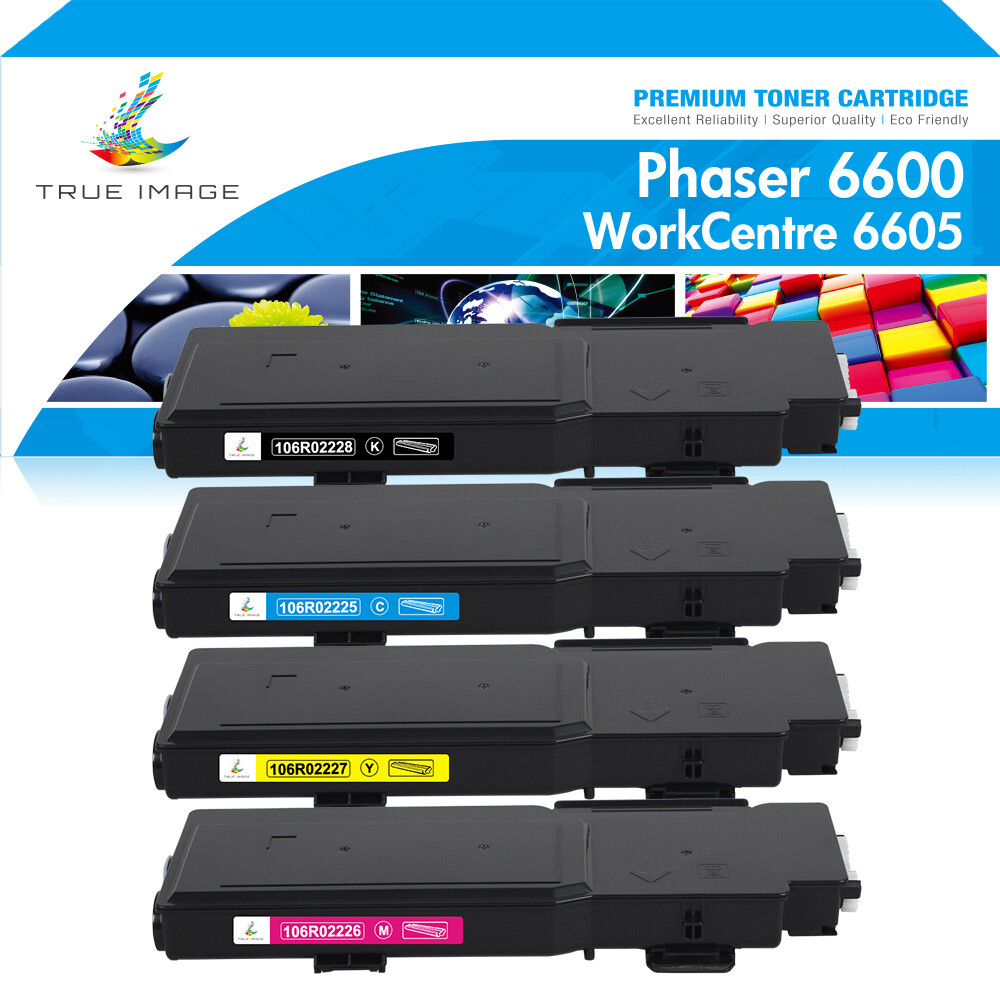 4PK High Yield Color Toner Set for Xerox Phaser 6600 WorkCentre 6605 106R02228