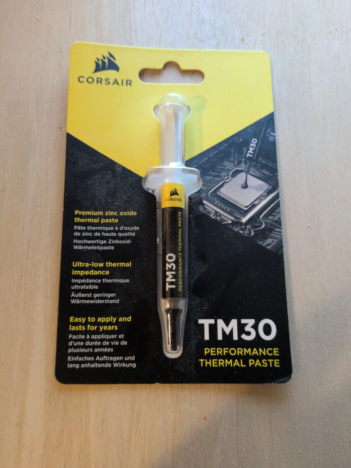 New Sealed Corsair TM30 Performance Thermal Paste Ultra-Low Thermal Impedance