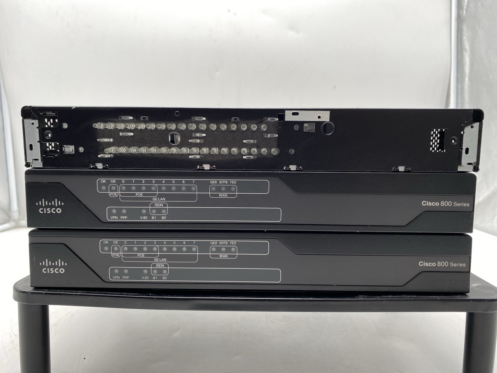 Lot of 3 CISCO C891F 8-Port Gigabit Ethernet Integrated Services Router
