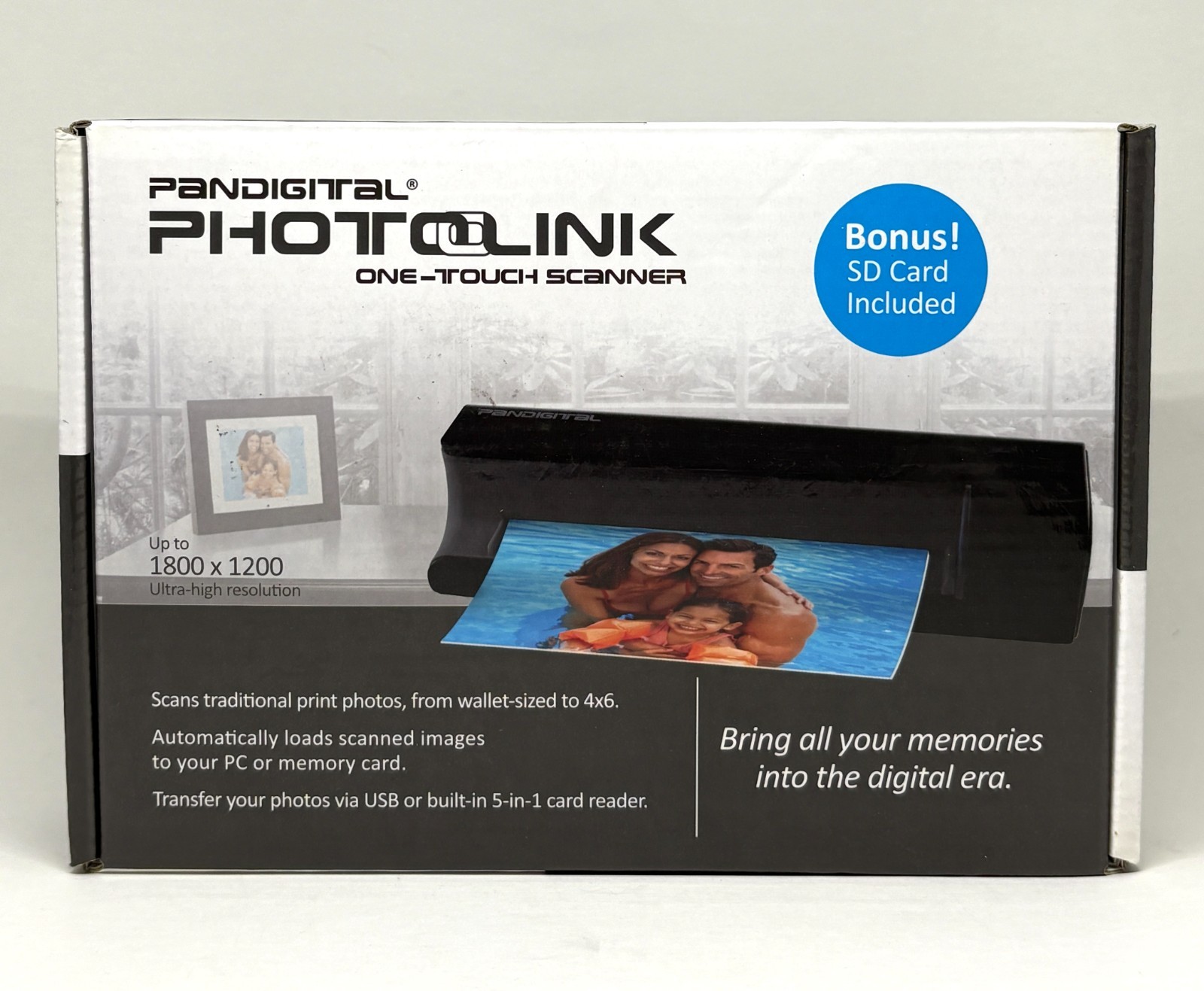 Pandigital PANSCN01 Flatbed Scanner New In Open Box Photo Scanner