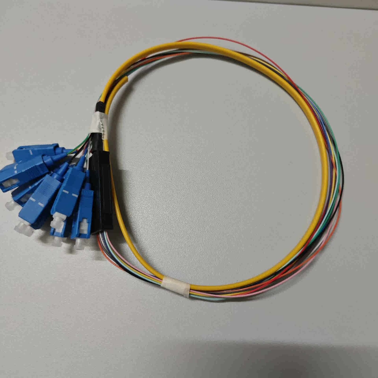 12 Fiber SC UPC SingleMode Ribbon Fiber Optic Pigtail SM 9/125 Optical Pigtail