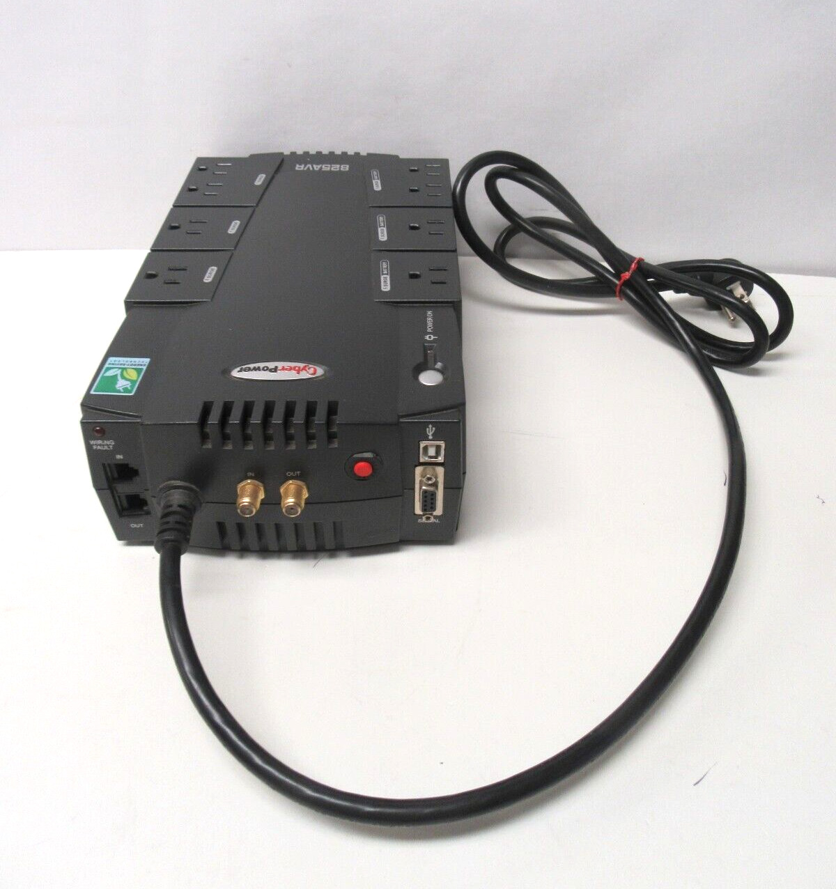 Cyber Power 825 AVR UPS Battery Backup/Surge 800 VA/450W 8 Outlet Hi Power Model