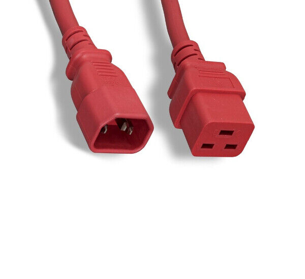 4Ft RED Power Cord for HP HPE FlexNetwork HSR6800 PSU JG335A JumperCord PDU UPS