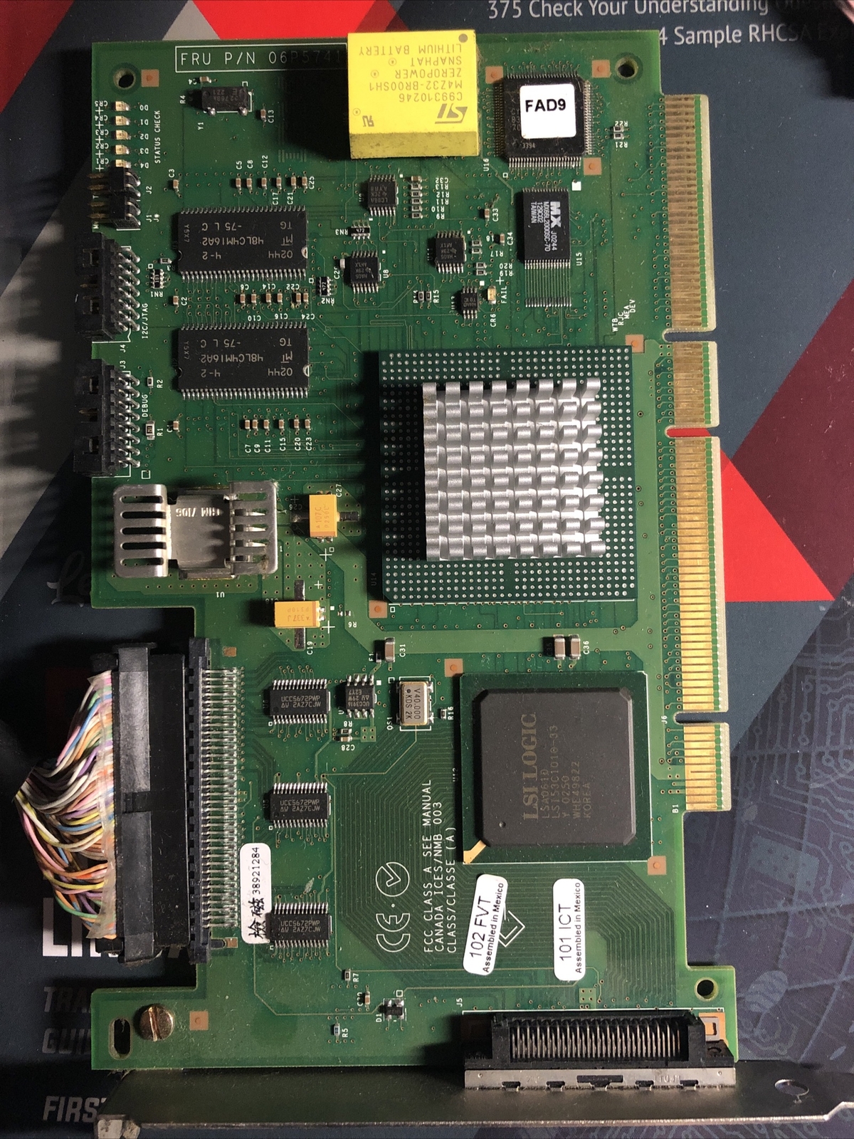 4LX 64BIT 66MHZ PCI ULTRA160 SCSI CONTROLLER CARD P/N 06P5741